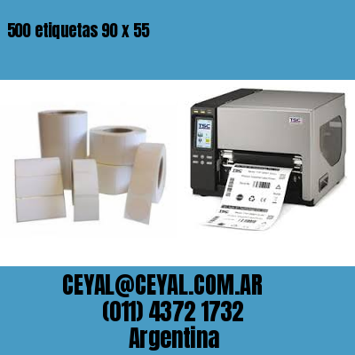 500 etiquetas 90 x 55