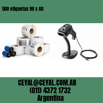 500 etiquetas 90 x 60