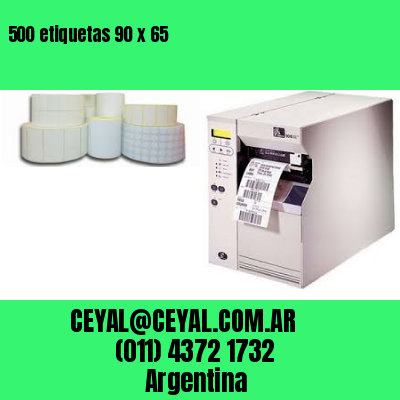 500 etiquetas 90 x 65