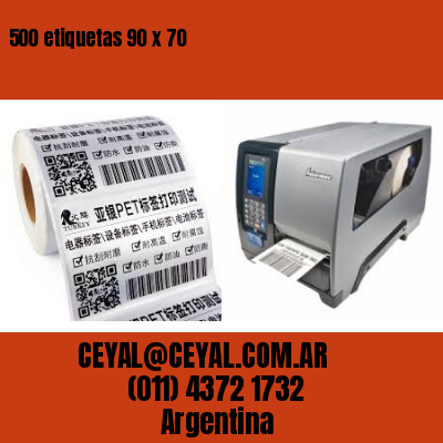 500 etiquetas 90 x 70