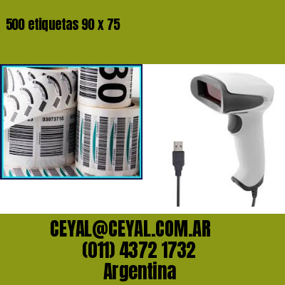 500 etiquetas 90 x 75