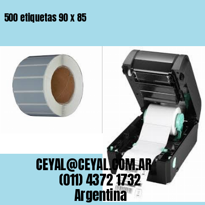 500 etiquetas 90 x 85