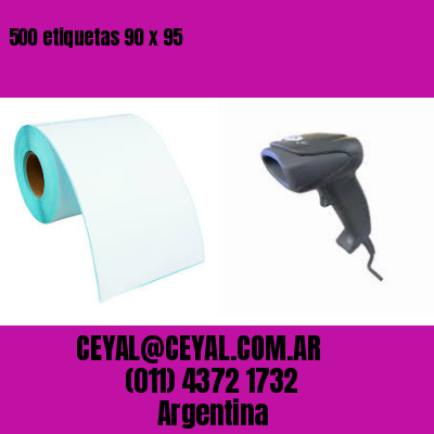 500 etiquetas 90 x 95