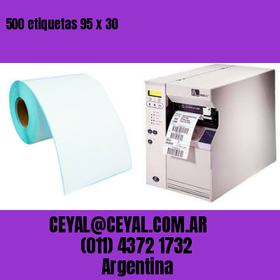 500 etiquetas 95 x 30