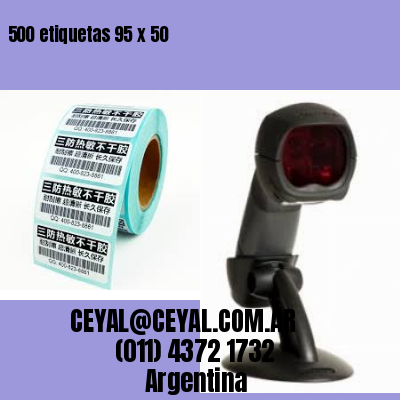 500 etiquetas 95 x 50