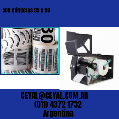 500 etiquetas 95 x 90