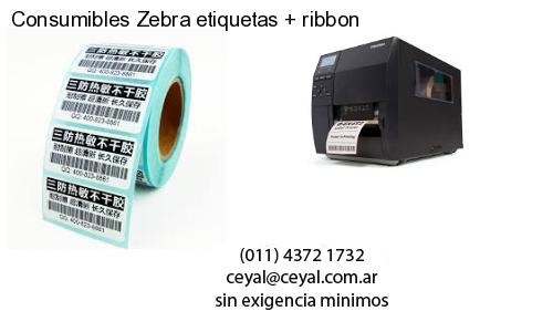 Consumibles Zebra etiquetas   ribbon