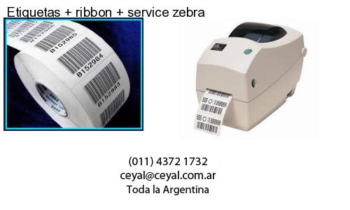 Etiquetas   ribbon   service zebra