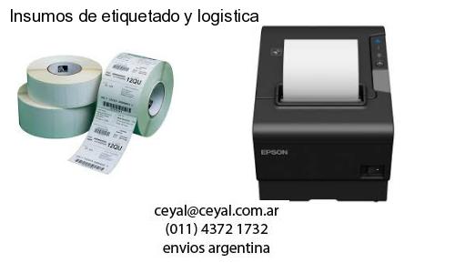 Insumos de etiquetado y logistica