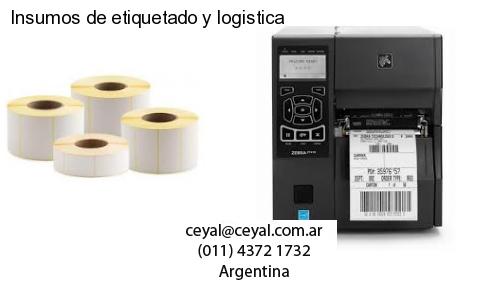 Insumos de etiquetado y logistica