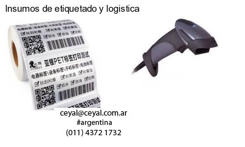 Insumos de etiquetado y logistica