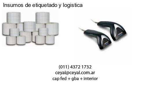 Insumos de etiquetado y logistica