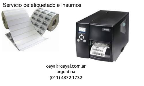 Servicio de etiquetado e insumos