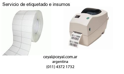 Servicio de etiquetado e insumos