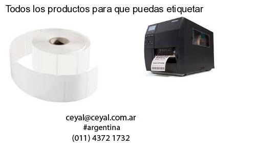 Todos los productos para que puedas etiquetar