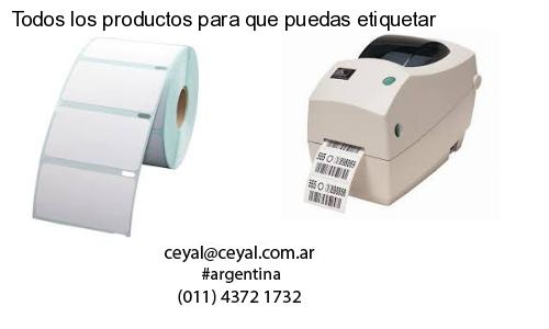 Todos los productos para que puedas etiquetar