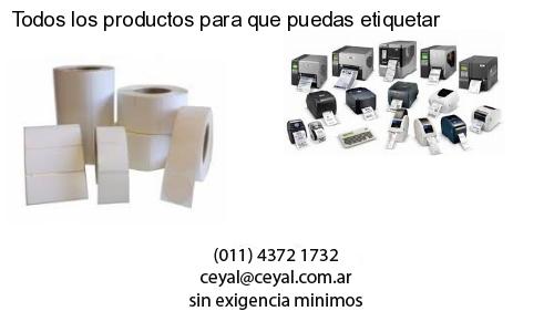 Todos los productos para que puedas etiquetar