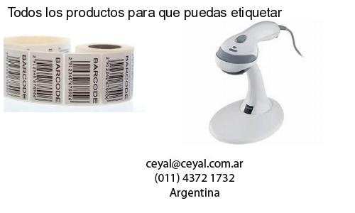 Todos los productos para que puedas etiquetar