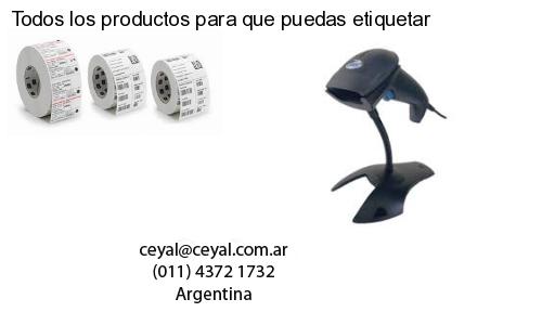Todos los productos para que puedas etiquetar