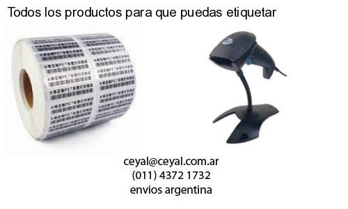 Todos los productos para que puedas etiquetar