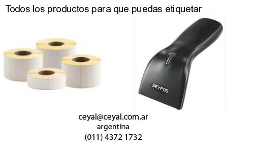 Todos los productos para que puedas etiquetar