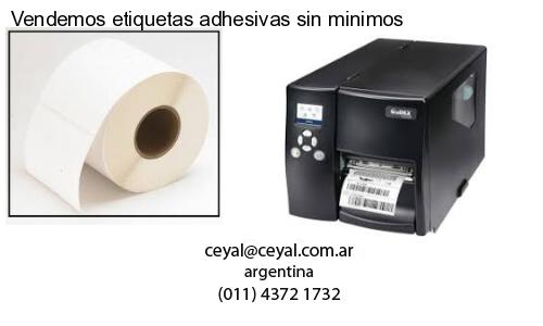 Vendemos etiquetas adhesivas sin minimos