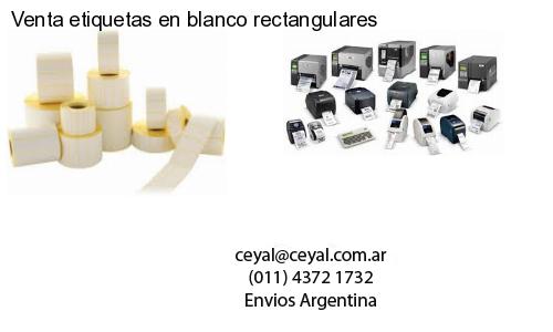 Venta etiquetas en blanco rectangulares