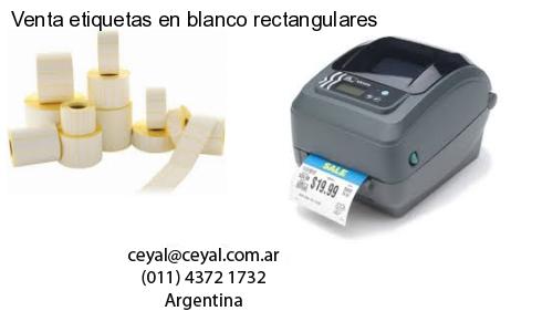 Venta etiquetas en blanco rectangulares