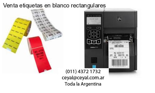 Venta etiquetas en blanco rectangulares