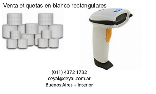 Venta etiquetas en blanco rectangulares