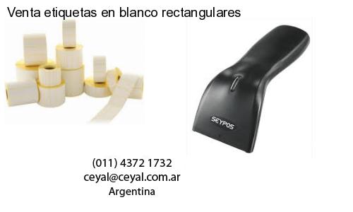 Venta etiquetas en blanco rectangulares