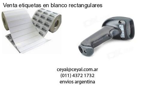 Venta etiquetas en blanco rectangulares