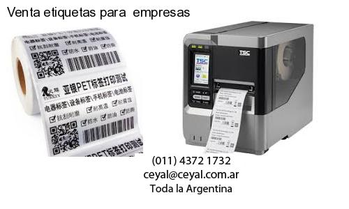 Venta etiquetas para  empresas