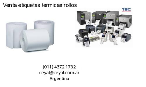 Venta etiquetas termicas rollos