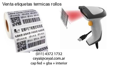 Venta etiquetas termicas rollos