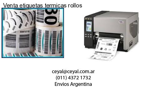 Venta etiquetas termicas rollos