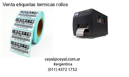 Venta etiquetas termicas rollos