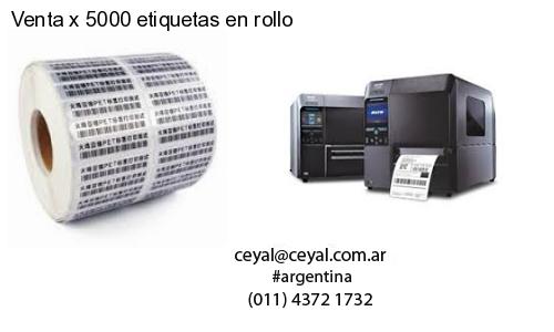 Venta x 5000 etiquetas en rollo