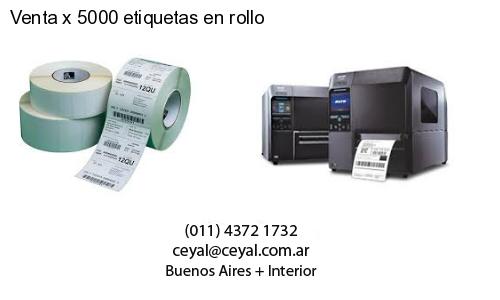 Venta x 5000 etiquetas en rollo