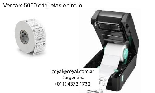 Venta x 5000 etiquetas en rollo