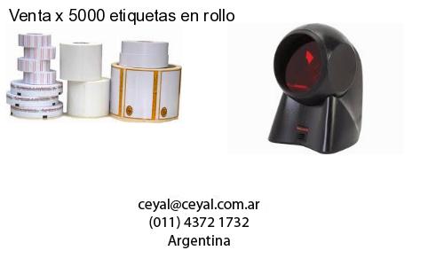 Venta x 5000 etiquetas en rollo