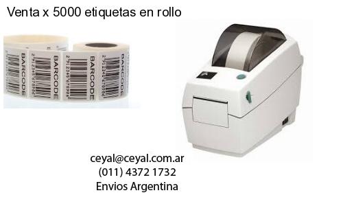 Venta x 5000 etiquetas en rollo