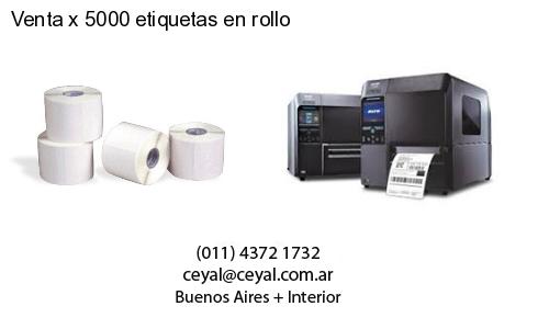 Venta x 5000 etiquetas en rollo