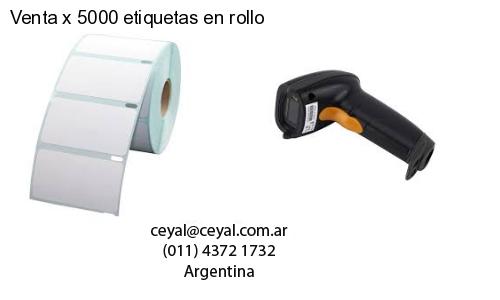 Venta x 5000 etiquetas en rollo