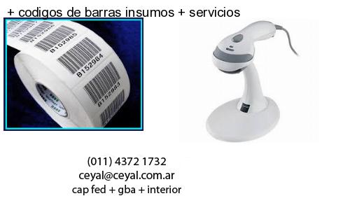   codigos de barras insumos   servicios