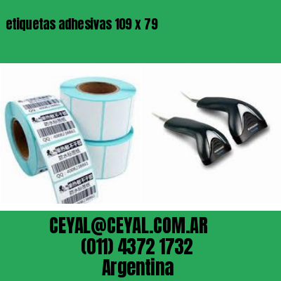 etiquetas adhesivas 109 x 79