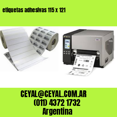 etiquetas adhesivas 115 x 121