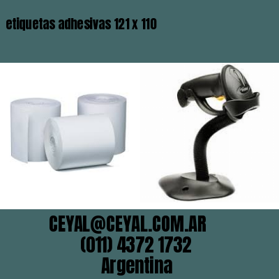 etiquetas adhesivas 121 x 110