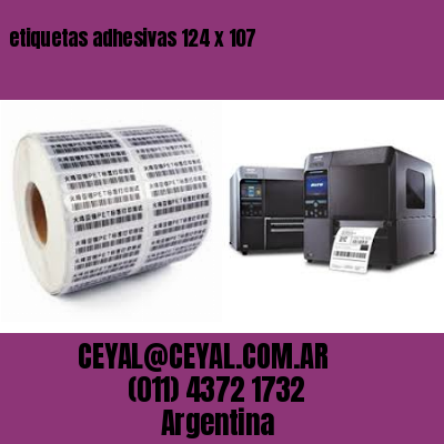 etiquetas adhesivas 124 x 107