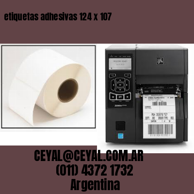 etiquetas adhesivas 124 x 107